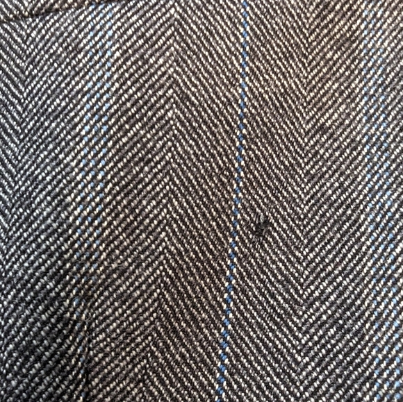 Fodera Bemberg gray striped double breasted wool Lana suit jacket blazer size 52 - Picture 13 of 14